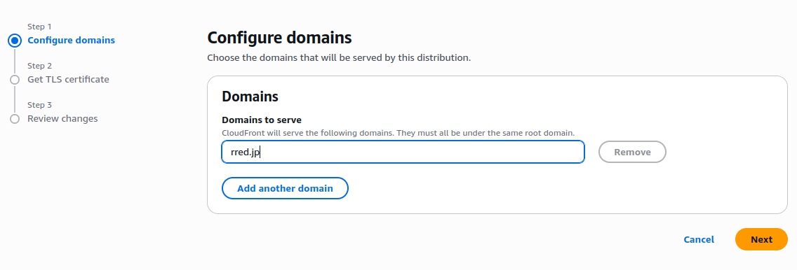 setting our domain